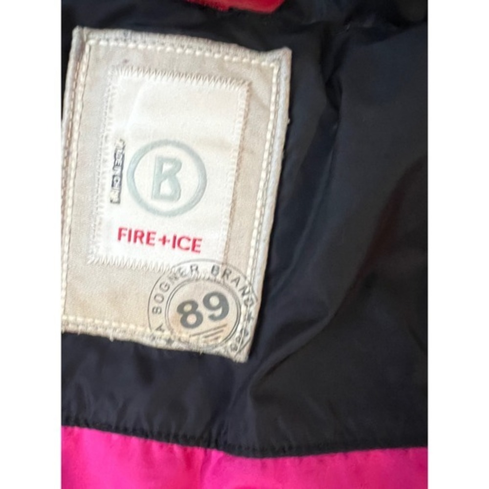 Bogner Fire + Ice Puffer Jacket Women US 8 Black Fur Trim Hood Down Fill - Picture 13 of 16